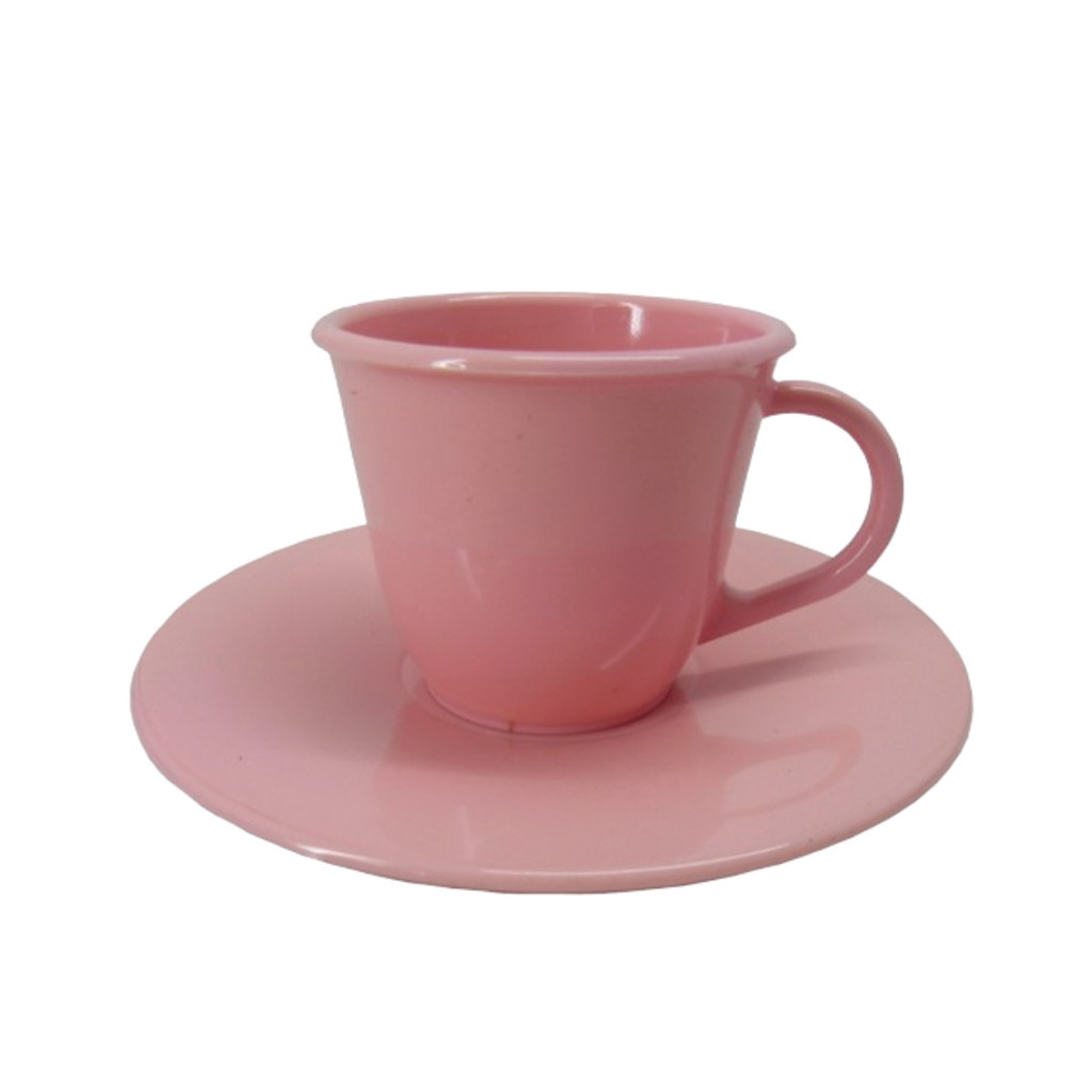 Conjunto com 50 Xícaras e 50 Pires Acrílico Poliestireno para Café Cafezinho Chás Bebidas - Imagem 5