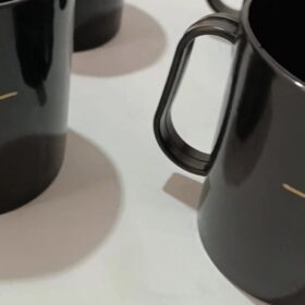 Kit 64 Canecas Fé Plástico 400ml Positividade Eventos Festas religiosa