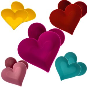 Kit com 5 ou 10 Unidades Tigela cumbuca coração para caldos sopas sorvetes açaí em plástico Promoção