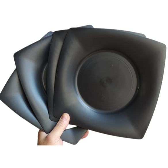 Lindo Kit com 40 ou 60 ou 80 ou 100 pratos jantar refeição 22cm diversas cores plástico